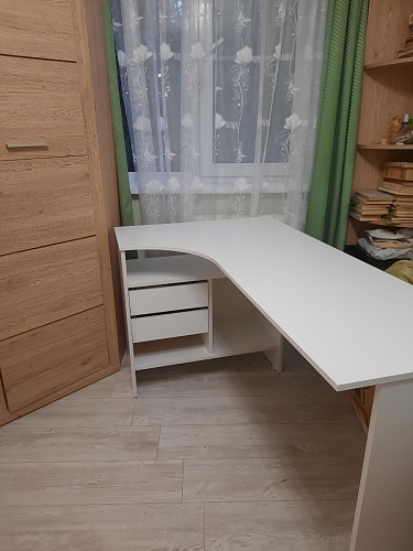 Письменный стол СПм-25 правый белый фото покупателя 12