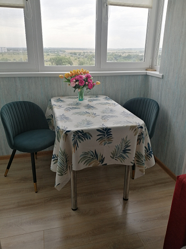 Стул на металлокаркасе Gabi 1 line light blue / black фото покупателя 216