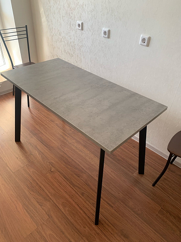 Стол Тринити Лофт 120 32 мм дуб галифакс табако / черный матовый фото покупателя 385