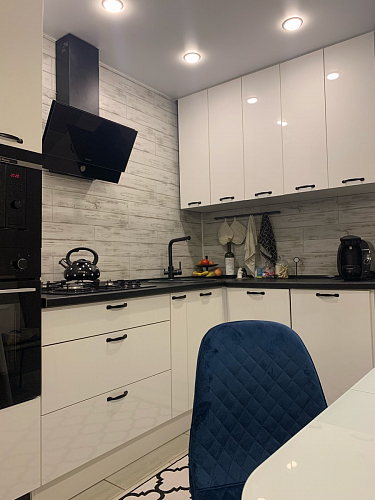 Стул на металлокаркасе Capri blue / white фото покупателя 75