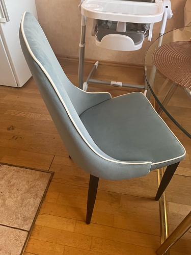 Стул на металлокаркасе Kora light purple / black фото покупателя 430