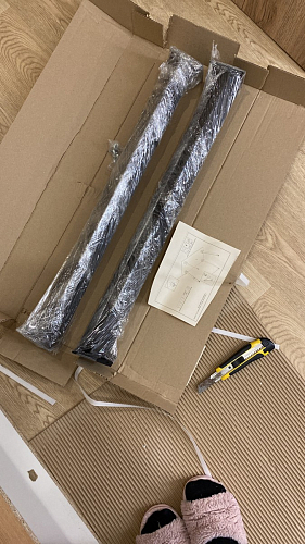 Стол Тринити Лофт 120 32 мм дуб галифакс табако / черный матовый фото покупателя 322