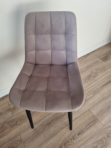 Стул на металлокаркасе Челси темно-серый 996 / черный фото покупателя 22