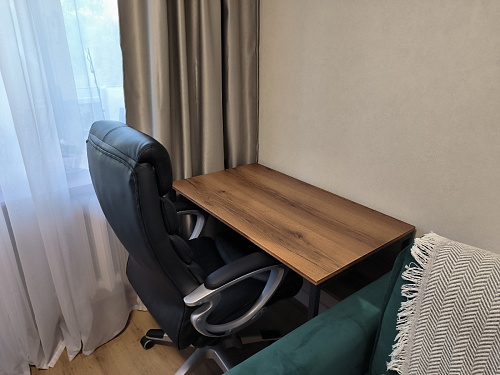 Письменный стол Клер Лофт черный матовый / бетон фото покупателя 41