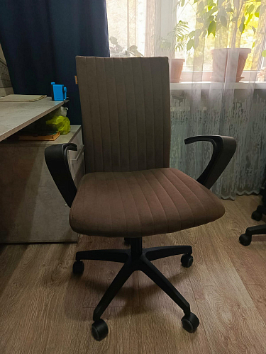 Компьютерное кресло Spark/Спарк флок бежевый 7 фото покупателя 4