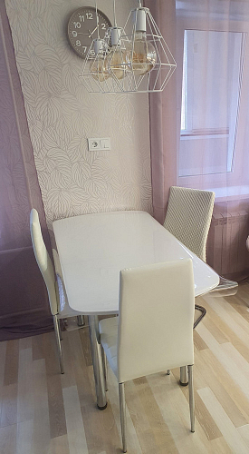 Стул на металлокаркасе DC2-001 black / white line / white фото покупателя 10