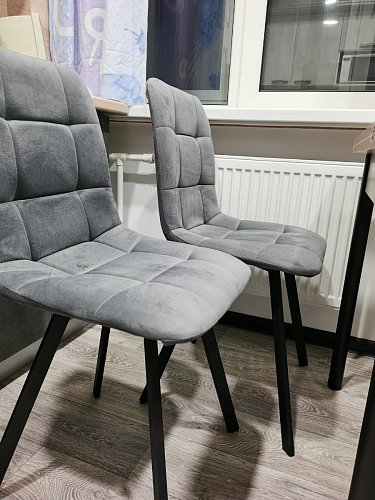 Стул на металлокаркасе Чилли зеленый / черный фото покупателя 1015