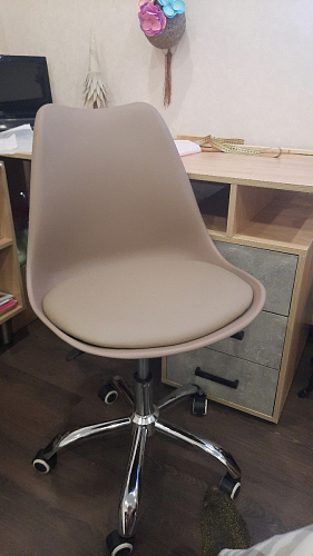 Компьютерное кресло Kolin с подушкой clear / white фото покупателя 153