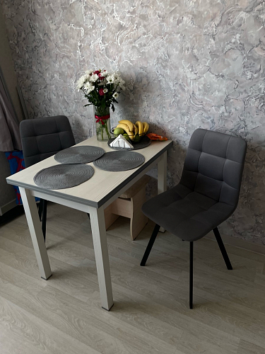 Стул на металлокаркасе Чилли синий / белый фото покупателя 685