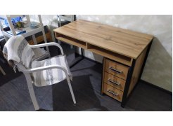 Письменный стол Леон Лофт дуб делано темный / черный матовый фото покупателя 3