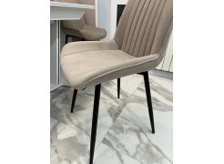 Стул на металлокаркасе Вейв светло-серый (hl 63) / 10К черный каркас фото покупателя 197