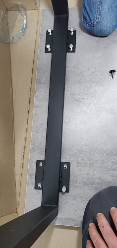 Стол Лота Лофт 120 32 мм бетон / черный матовый фото покупателя 251