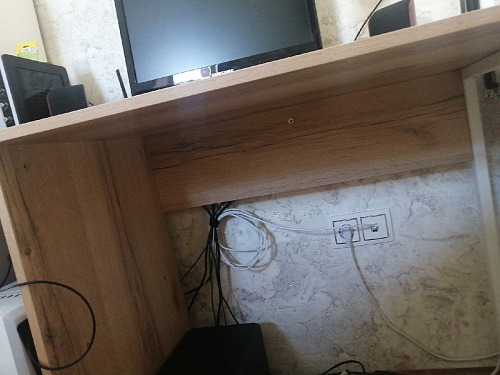 Письменный стол Челси Лофт дуб делано светлый / белый матовый фото покупателя 8