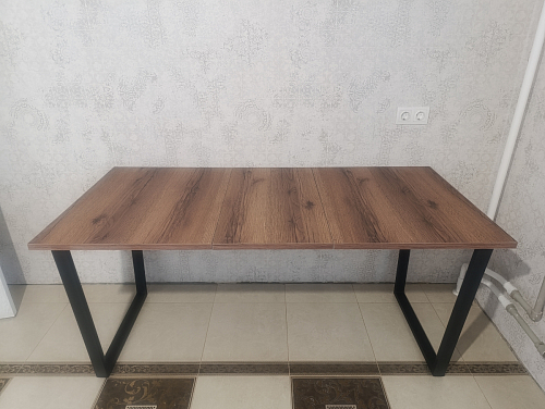 Стол раскладной Лота Лофт 120 25 мм юта / черный матовый фото покупателя 709