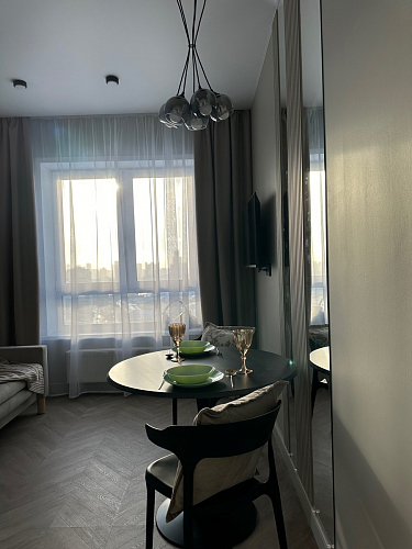 Стол Тулип 90х73 дуб вотан / белый  - Уцененный экземпляр фото покупателя 52