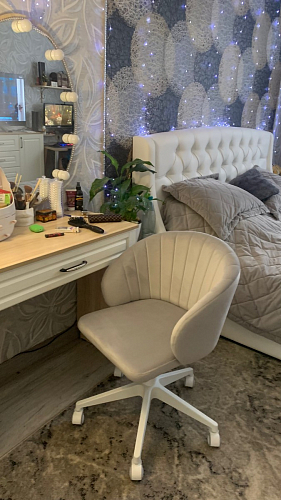 Компьютерное кресло Пард экокожа белый фото покупателя 185