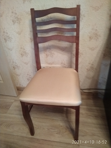 Деревянный стул Амадиу бежевый / молочный фото покупателя 9