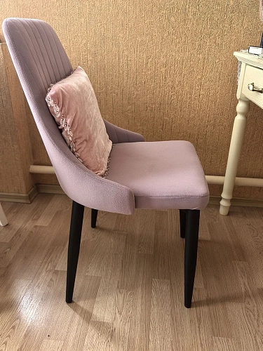 Стул на металлокаркасе Kora dark pink / white фото покупателя 49