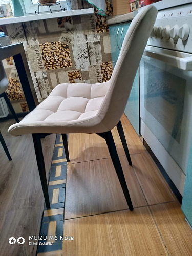 Стул на металлокаркасе Челси К бирюзовый / черный фото покупателя 259