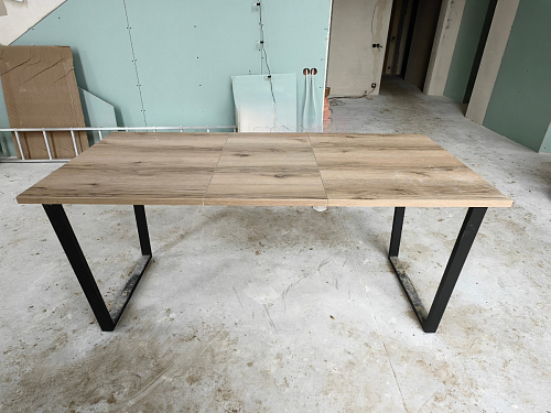 Деревянный стол Лота Лофт 140х80 черный матовый / бетон светлый фото покупателя 298