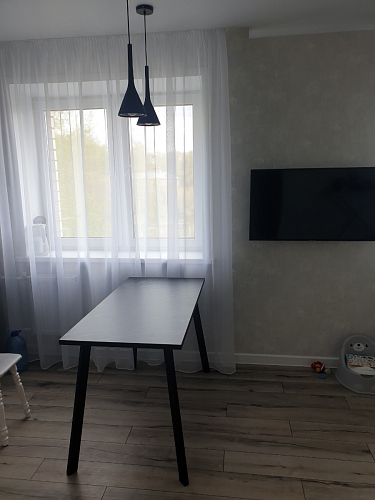 Стол Тринити Лофт 120 32 мм дуб галифакс табако / черный матовый фото покупателя 196