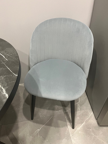 Стул на металлокаркасе Gabi dark beige / black / silver фото покупателя 533