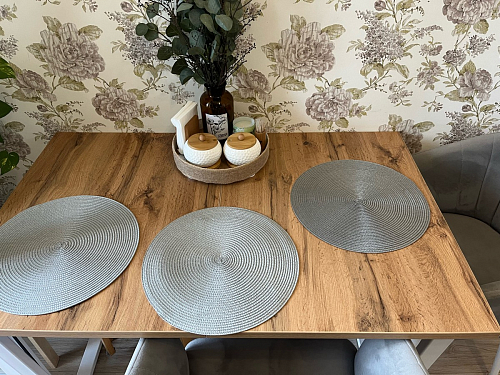 Деревянный стол Лота Лофт 140х80 черный матовый / бетон светлый фото покупателя 289