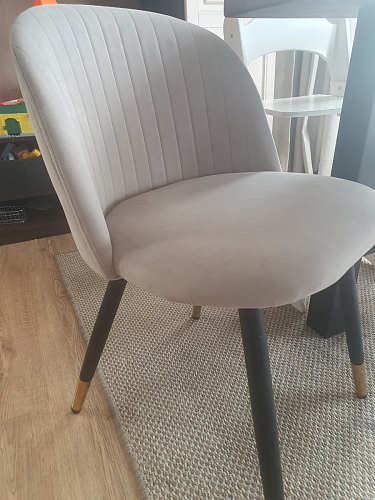 Стул на металлокаркасе Gabi gray / black фото покупателя 457