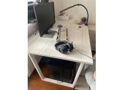 Деревянный стол Лота Лофт 120(160)х75 черный матовый / бетон светлый фото покупателя 924