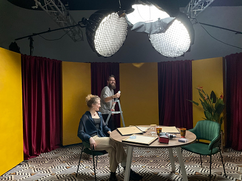 Стул на металлокаркасе Инклес синий / черный глянец фото покупателя 6