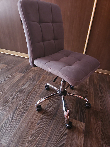 Компьютерное кресло Fiesta/Фиеста флок серый 29 фото покупателя 24