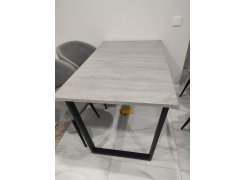 Стол Лота Лофт 140 25 мм черный матовый / бетон фото покупателя 56