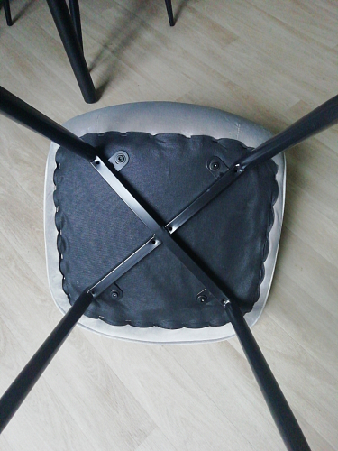 Стул на металлокаркасе Capri blue / white фото покупателя 84