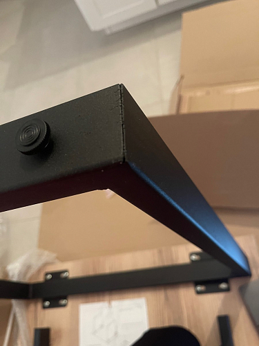 Стол Лота Лофт 140 25 мм черный матовый / бетон фото покупателя 245