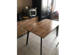 Стол Тринити Лофт 120 32 мм бетон / черный матовый фото покупателя 322