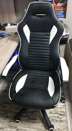 Компьютерное кресло Leon красное / черное фото покупателя 2