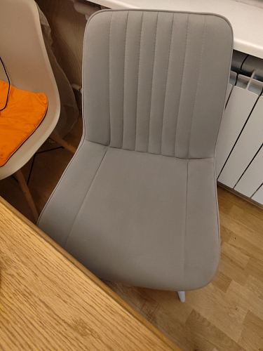 Стул на металлокаркасе Седа К латте / черный фото покупателя 181