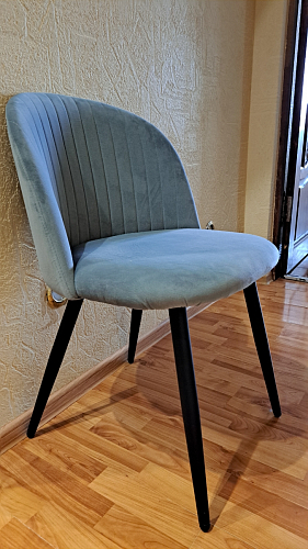 Стул на металлокаркасе Gabi latte / gold / black фото покупателя 125