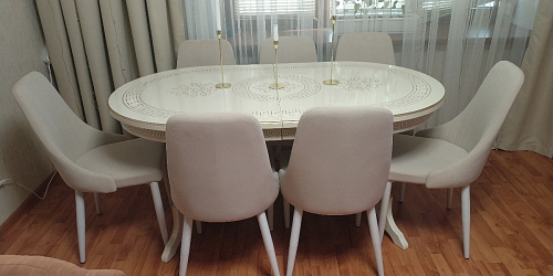 Стул на металлокаркасе Kora light purple / black фото покупателя 322