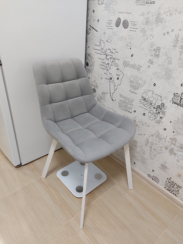 Стул на металлокаркасе Челси К крутящийся бирюзовый / черный фото покупателя 58