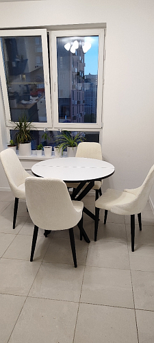 Стул на металлокаркасе Kora green / black фото покупателя 299