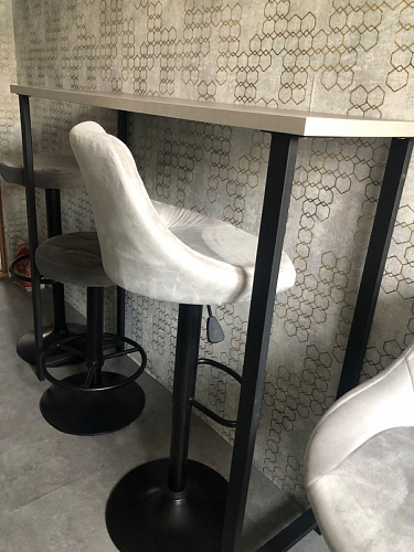 Барная стойка Дилан Лофт 120х50х90 бетон фото покупателя 54