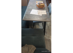 Стол Тринити Лофт 120 32 мм бетон / черный матовый фото покупателя 295