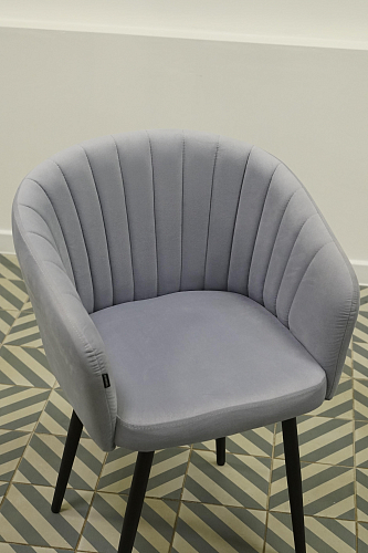 Стул на металлокаркасе Моншау крутящийся velutto 49 / черный из шоурума 1