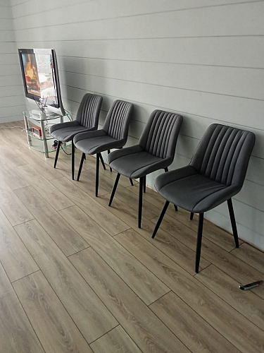 Стул на металлокаркасе Седа К кирпичный / черный фото покупателя 155