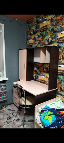 Письменный стол КСТ-16 левый венге / беленый дуб фото покупателя 99