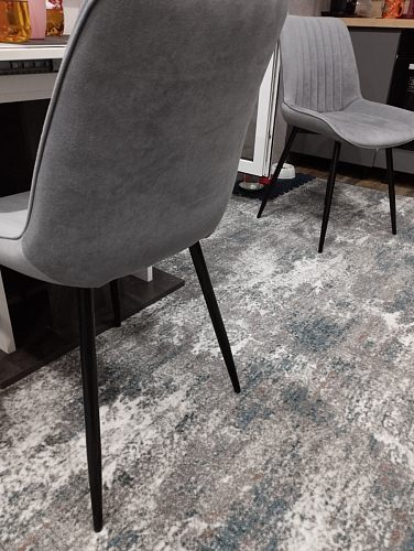 Стул на металлокаркасе Седа 360 К латте (velutto 08) / белый фото покупателя 311