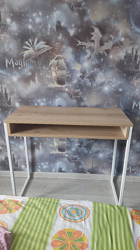 Письменный стол Лео Лофт черный матовый / дуб делано темный фото покупателя 20