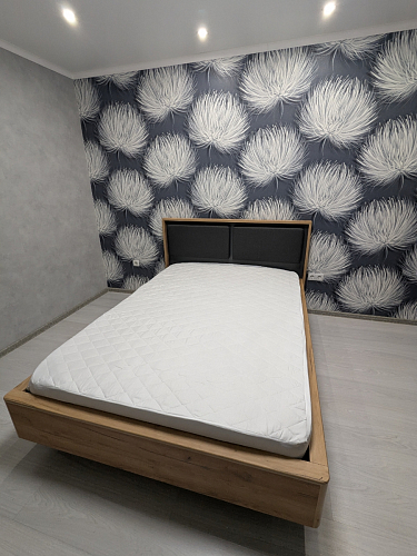 Двуспальная кровать Клауд 160х200 парящая дуб крафт золотой / антрацит фото покупателя 364