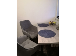 Стол Тринити Лофт 120 32 мм бетон / черный матовый фото покупателя 70